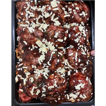 hickory marinated beef rissoles